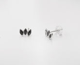 עגילי זהב מניפה מעוצבים